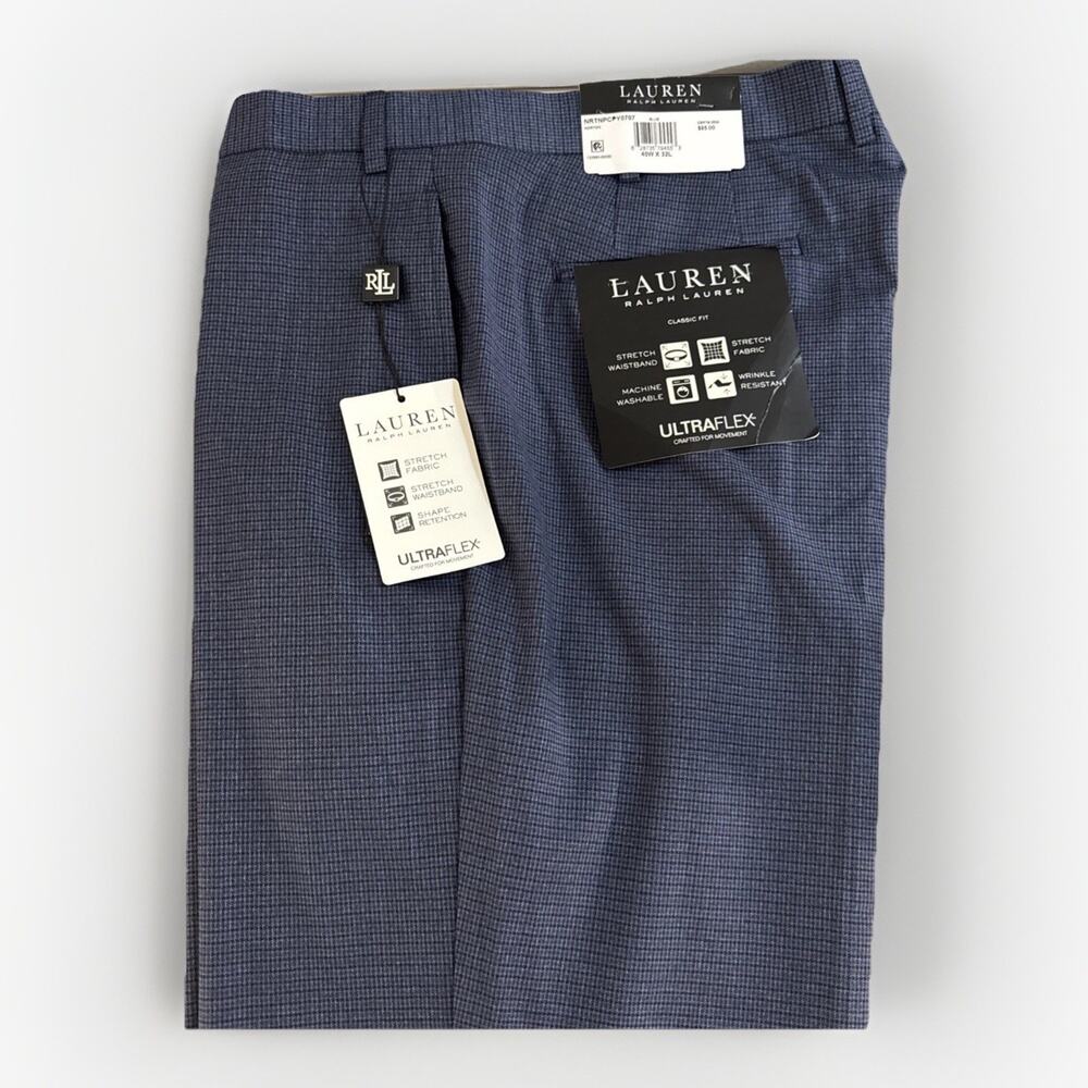 Lauren Ralph Lauren Men's Active Dress Pants - Norton Blue - Size 40x32